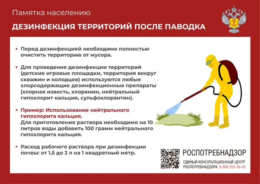 Памятки об организации дезинфекционных мероприятий